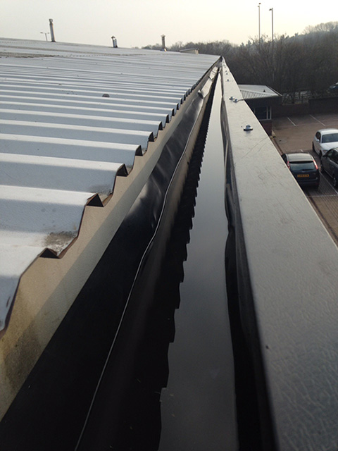 Commercial Gutter Lining
